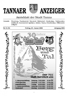 Amtsblatt Januar 2004