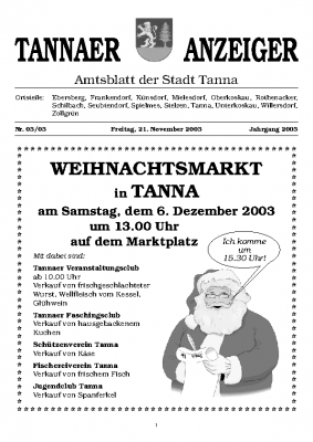 Anzeiger November 2003