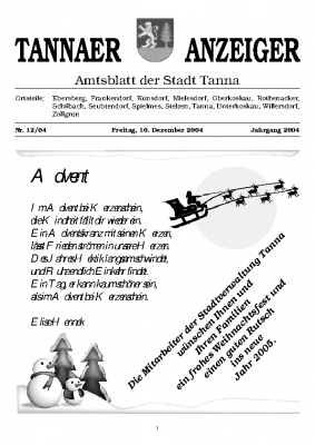 Amtsblatt Dezember 2004