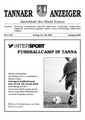 Amtsblatt Juli 2005