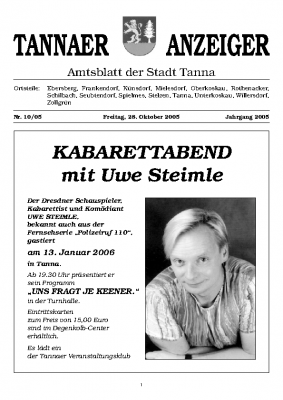 Amtsblatt Oktober 2005