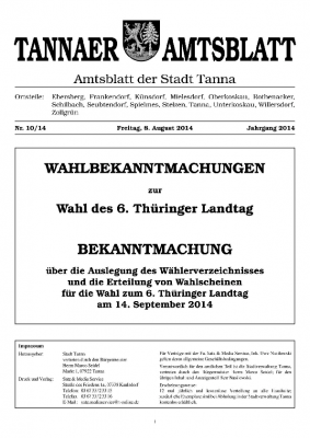 Wahl August 2014