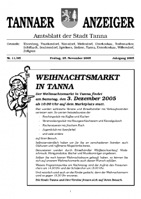 Amtsblatt November 2005